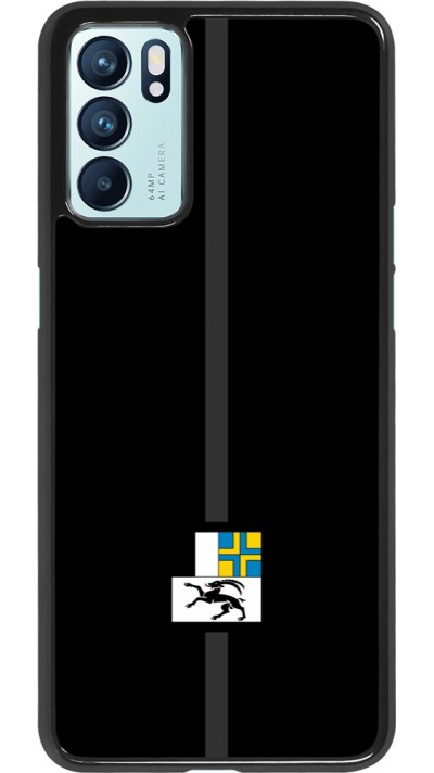 OPPO Reno6 5G Case Hülle - Kanton GR schwarz