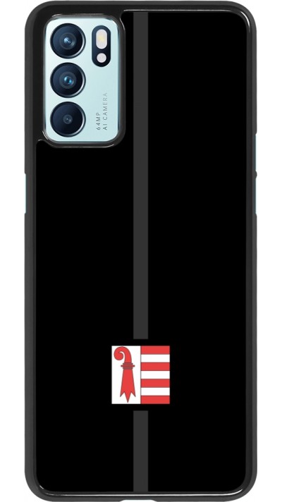 OPPO Reno6 5G Case Hülle - Kanton JU schwarz