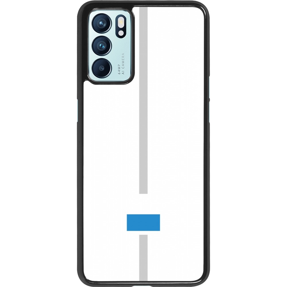 OPPO Reno6 5G Case Hülle - Kanton LU weiss