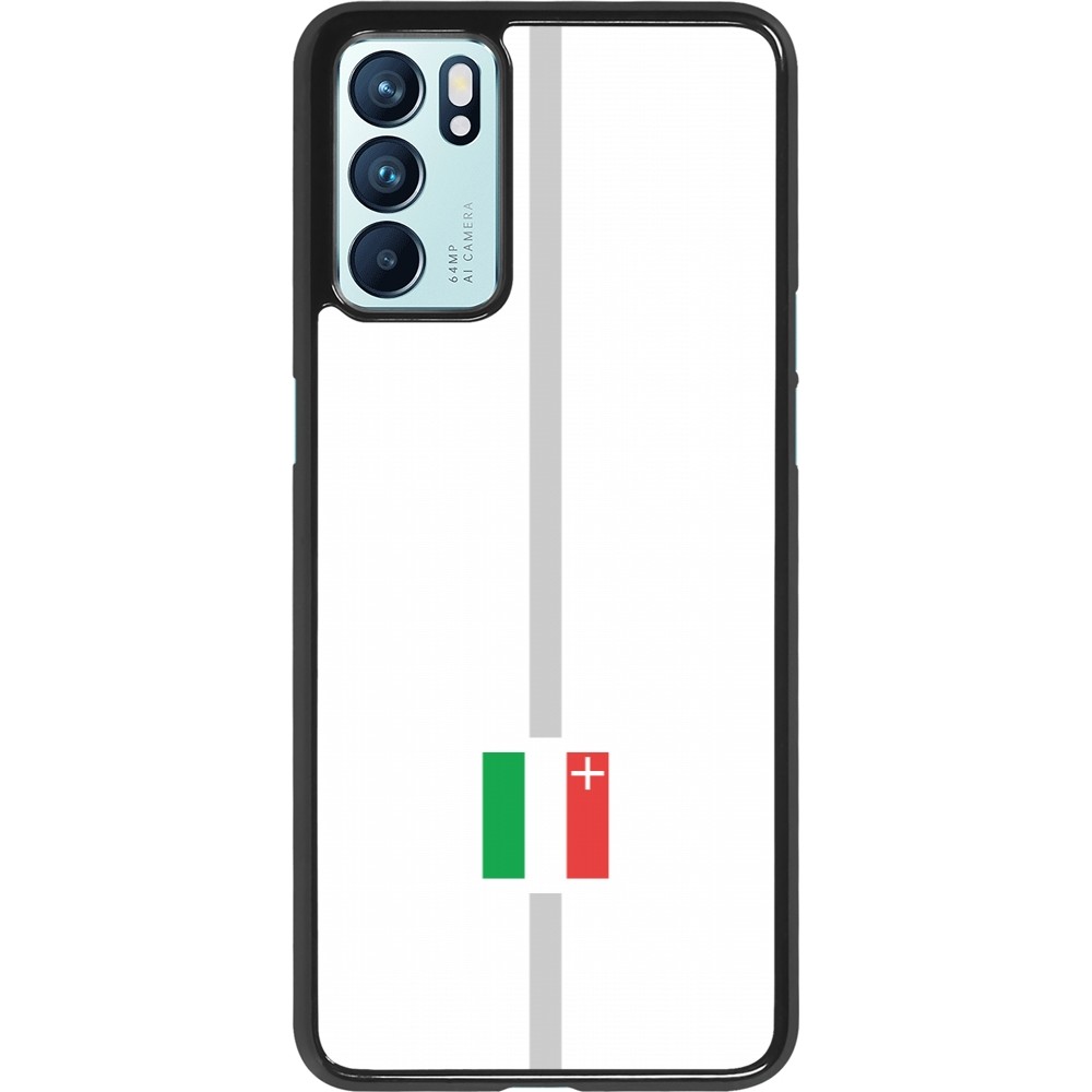 OPPO Reno6 5G Case Hülle - Kanton NE weiss
