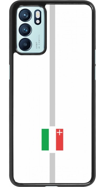 OPPO Reno6 5G Case Hülle - Kanton NE weiss