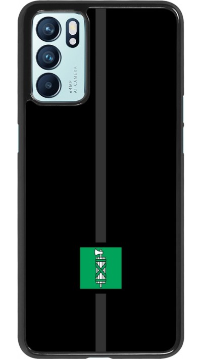 OPPO Reno6 5G Case Hülle - Kanton SG schwarz