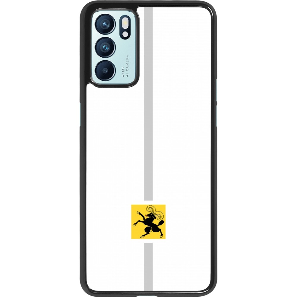 OPPO Reno6 5G Case Hülle - Kanton SH weiss