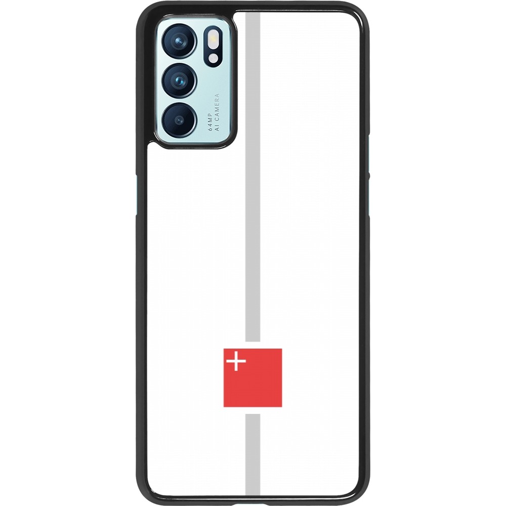 OPPO Reno6 5G Case Hülle - Kanton SZ weiss