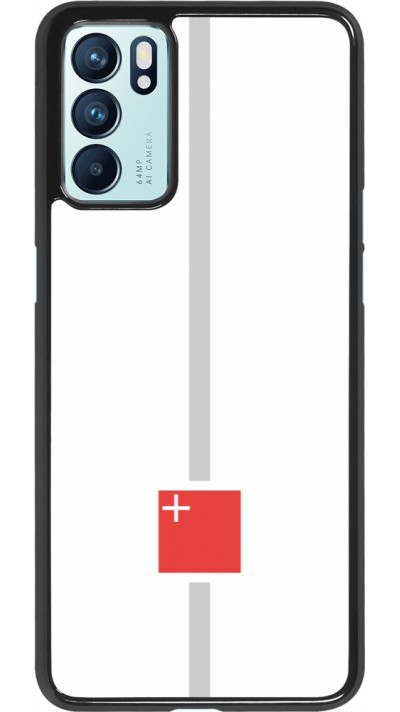 OPPO Reno6 5G Case Hülle - Kanton SZ weiss