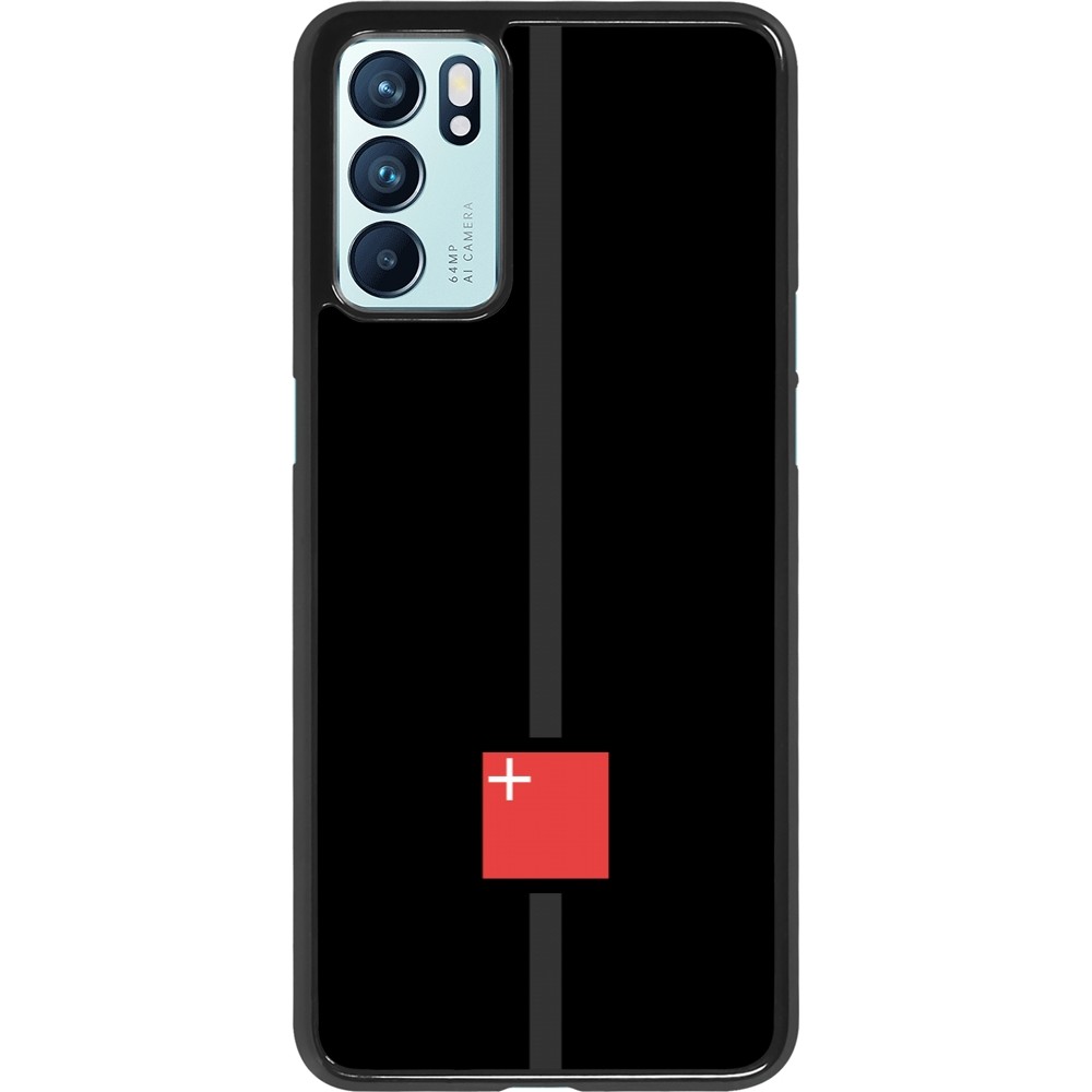 OPPO Reno6 5G Case Hülle - Kanton SZ schwarz