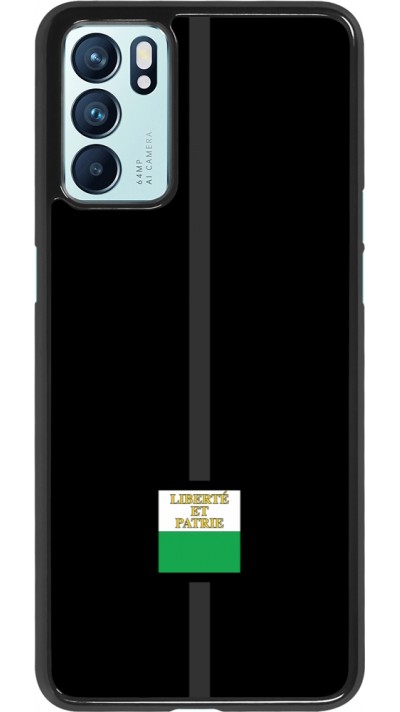 OPPO Reno6 5G Case Hülle - Kanton VD schwarz
