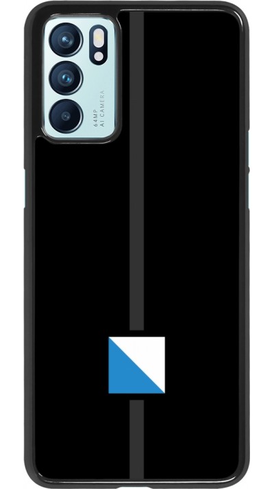 OPPO Reno6 5G Case Hülle - Kanton ZH schwarz