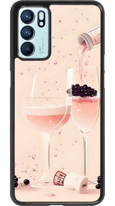 Coque OPPO Reno6 5G - Champagne Pouring Pink