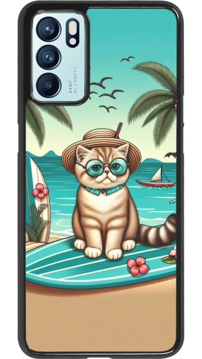 OPPO Reno6 5G Case Hülle - Chat Surf Stil