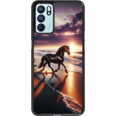 OPPO Reno6 5G Case Hülle - Pferd majestätisch Strand
