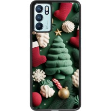 Coque OPPO Reno6 5G - Christmas 25 Christmas textiles