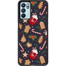 Coque OPPO Reno6 5G - Christmas 25 Pattern Gingerbread House