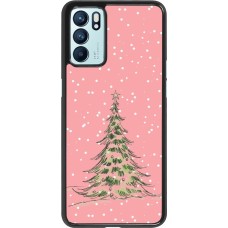 Coque OPPO Reno6 5G - Christmas 25 Pink Tree