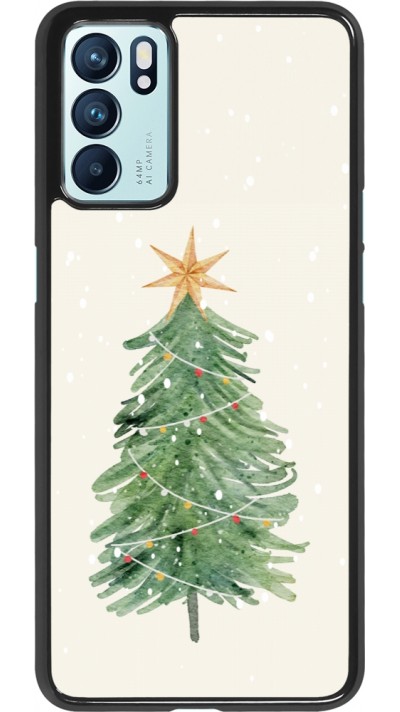 Coque OPPO Reno6 5G - Christmas 25 Sketch Tree