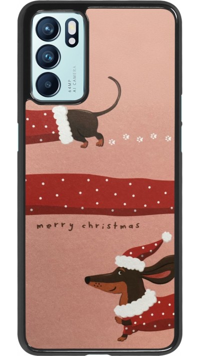 Coque OPPO Reno6 5G - Christmas 25 Teckel Merry Xmas