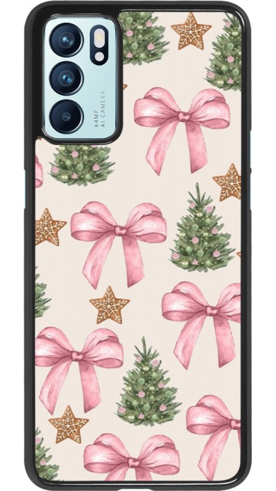 Coque OPPO Reno6 5G - Christmas 25 Vintage Ribbons
