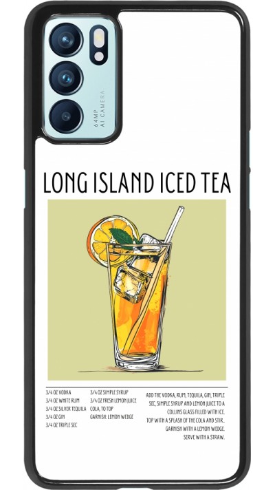 OPPO Reno6 5G Case Hülle - Cocktail Rezept Long Island Ice Tea