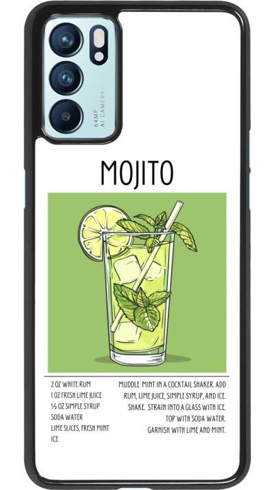OPPO Reno6 5G Case Hülle - Cocktail Rezept Mojito