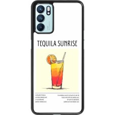 OPPO Reno6 5G Case Hülle - Cocktail Rezept Tequila Sunrise