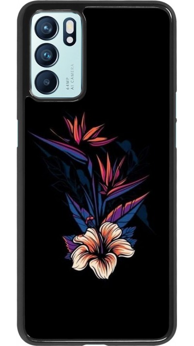 Hülle Oppo Reno6 5G - Dark Flowers