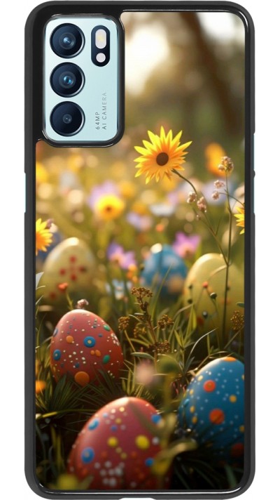 Coque OPPO Reno6 5G - Easter 2026 Decorated eggs