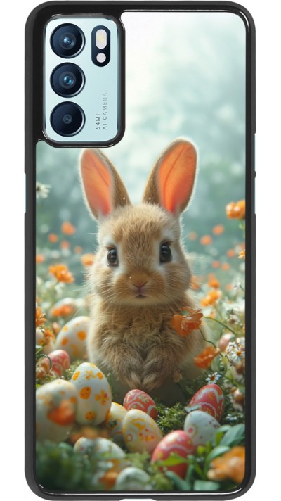 Coque OPPO Reno6 5G - Easter 2026 Rabbit in the garden