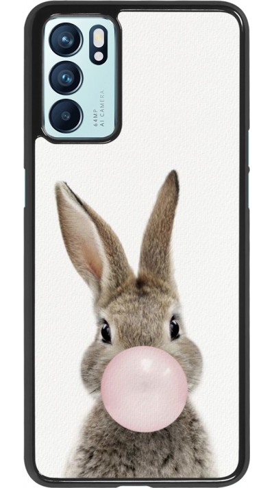 Coque OPPO Reno6 5G - Easter 2023 bubble gum bunny
