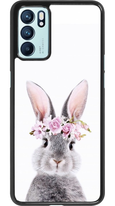 OPPO Reno6 5G Case Hülle - Easter 2023 flower bunny