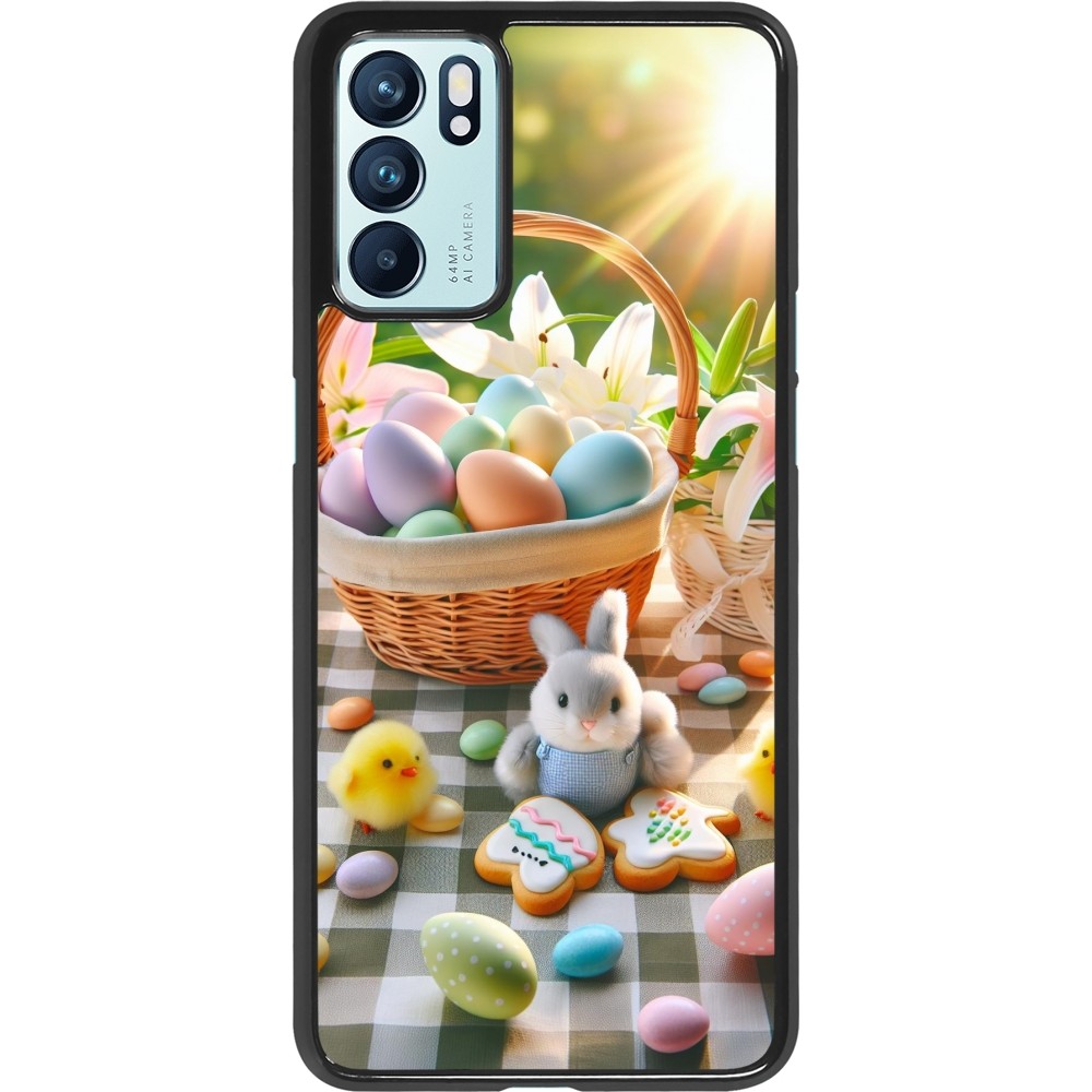 Coque OPPO Reno6 5G - Easter 2025 Panier Pâques