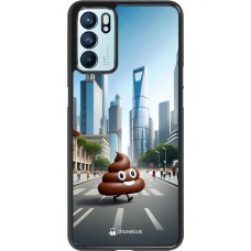 OPPO Reno6 5G Case Hülle - Kackhaufen Emoji Spaziergang