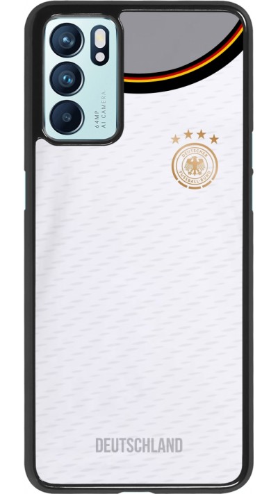 Oppo Reno6 5G Case Hülle - Deutschland 2022 personalisierbares Fußballtrikot