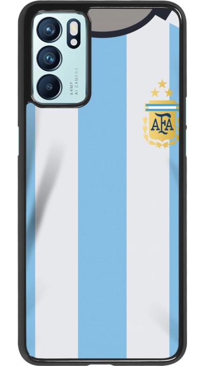 Oppo Reno6 5G Case Hülle - Argentinien 2022 personalisierbares Fussballtrikot