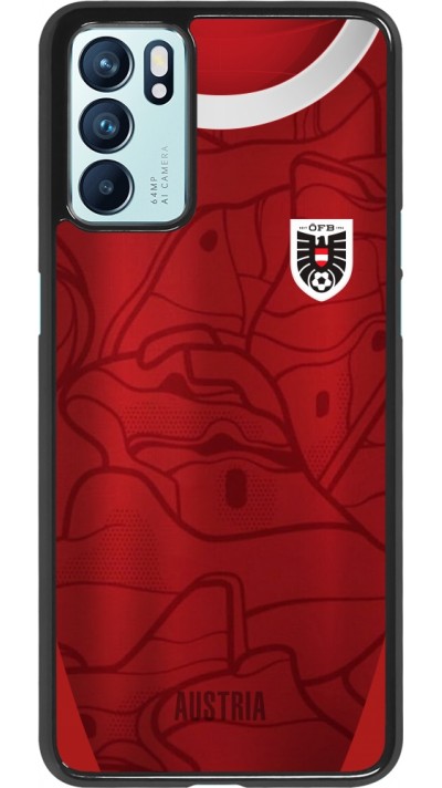 OPPO Reno6 5G Case Hülle - Austria personalisierbares Fussballtrikot