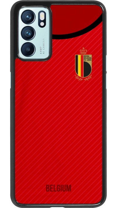 Oppo Reno6 5G Case Hülle - Belgien 2022 personalisierbares Fußballtrikot