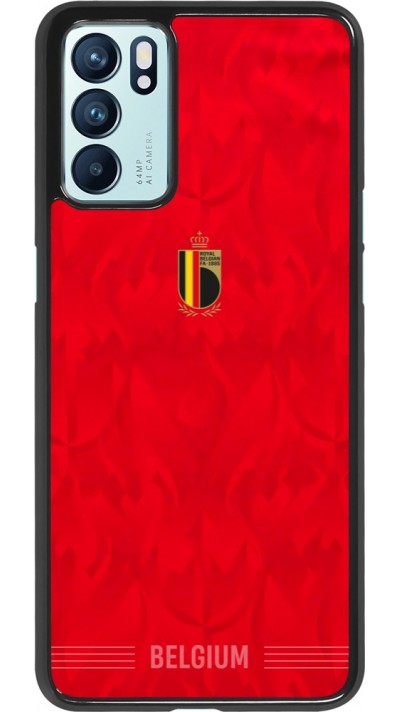 Coque OPPO Reno6 5G - Maillot de football Belgique 2026 personnalisable