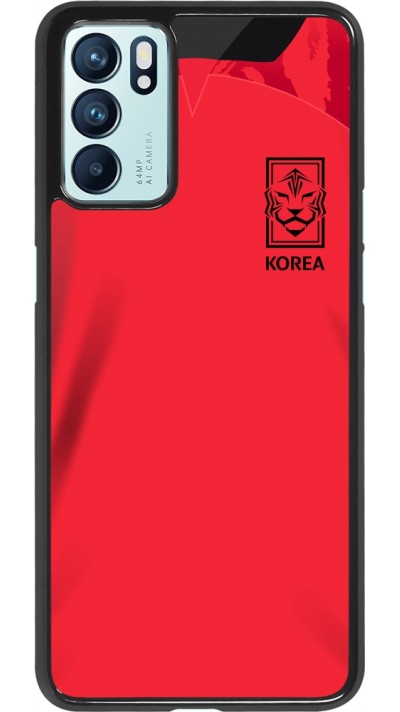 Coque Oppo Reno6 5G - Maillot de football Corée du Sud 2022 personnalisable