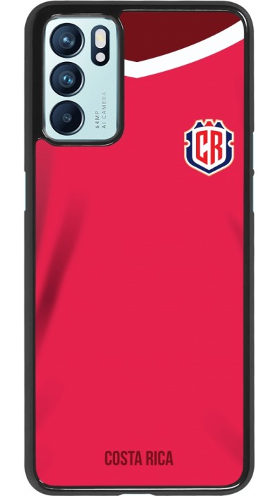 Coque Oppo Reno6 5G - Maillot de football Costa Rica 2022 personnalisable