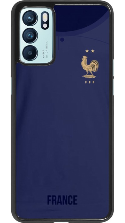 Coque Oppo Reno6 5G - Maillot de football France 2022 personnalisable