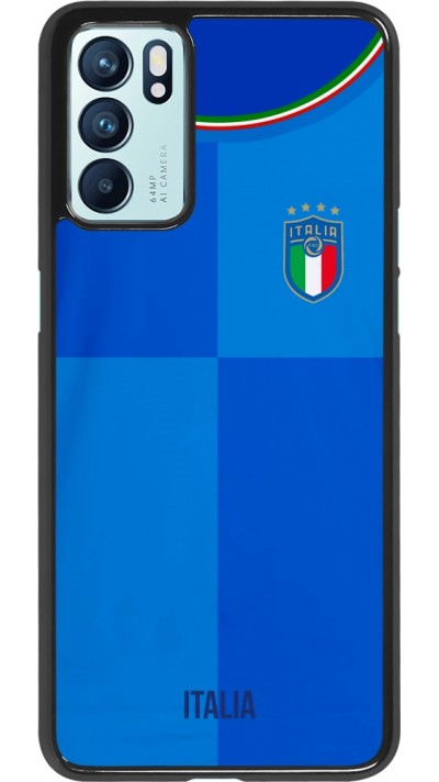 Coque Oppo Reno6 5G - Maillot de football Italie 2022 personnalisable