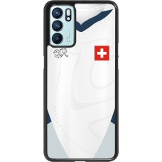 OPPO Reno6 5G Case Hülle - Schweiz Away personalisierbares Fussballtrikot