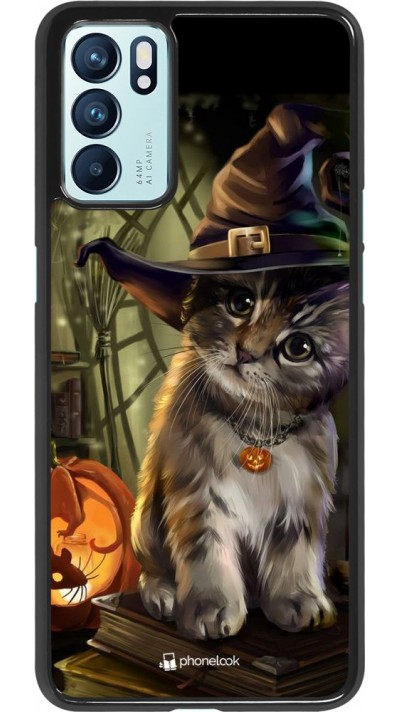 Hülle Oppo Reno6 5G - Halloween 21 Witch cat