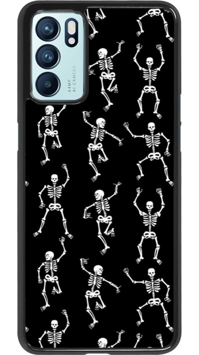 OPPO Reno6 5G Case Hülle - Halloween 2024 dancing skeleton