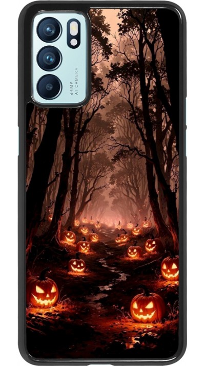 OPPO Reno6 5G Case Hülle - Halloween 2025 Road of Terrifying Pumpkins