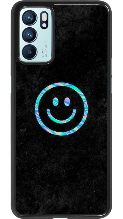 Coque Oppo Reno6 5G - Happy smiley irisé