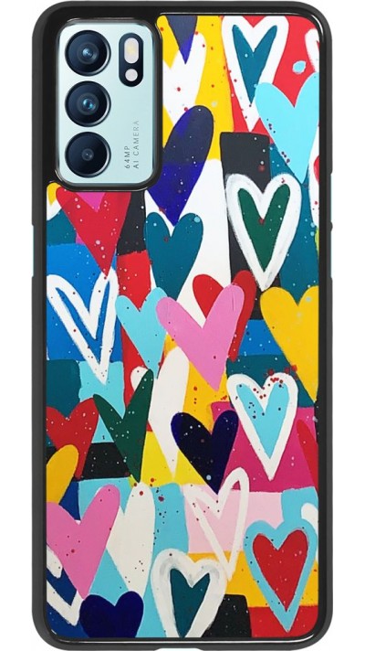 Coque Oppo Reno6 5G - Joyful Hearts
