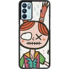 OPPO Reno6 5G Case Hülle - Little Girl Sketch