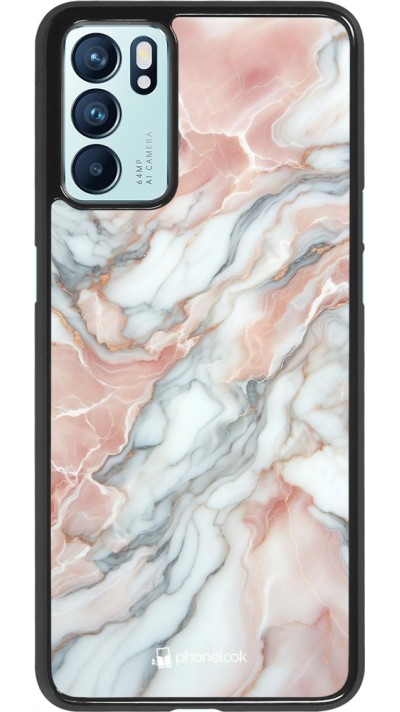 Coque OPPO Reno6 5G - Marbre Rose Lumineux