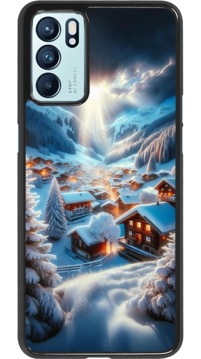 Coque OPPO Reno6 5G - Mont Neige Lumière