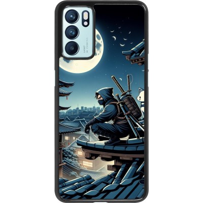 Coque OPPO Reno6 5G - Ninja sous la lune